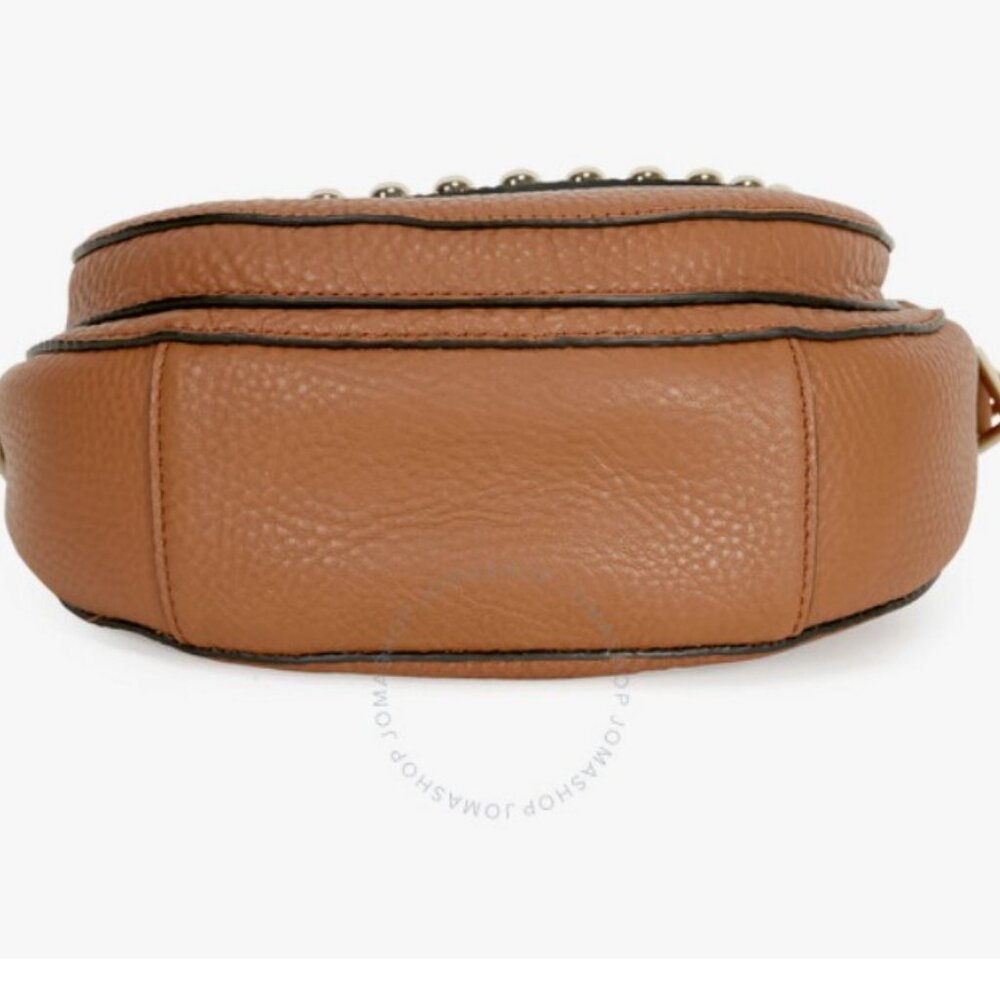 Rebecca Minkoff Studded Cross Body Unlined Saddle Bag - All Leather - Picture 7 of 17